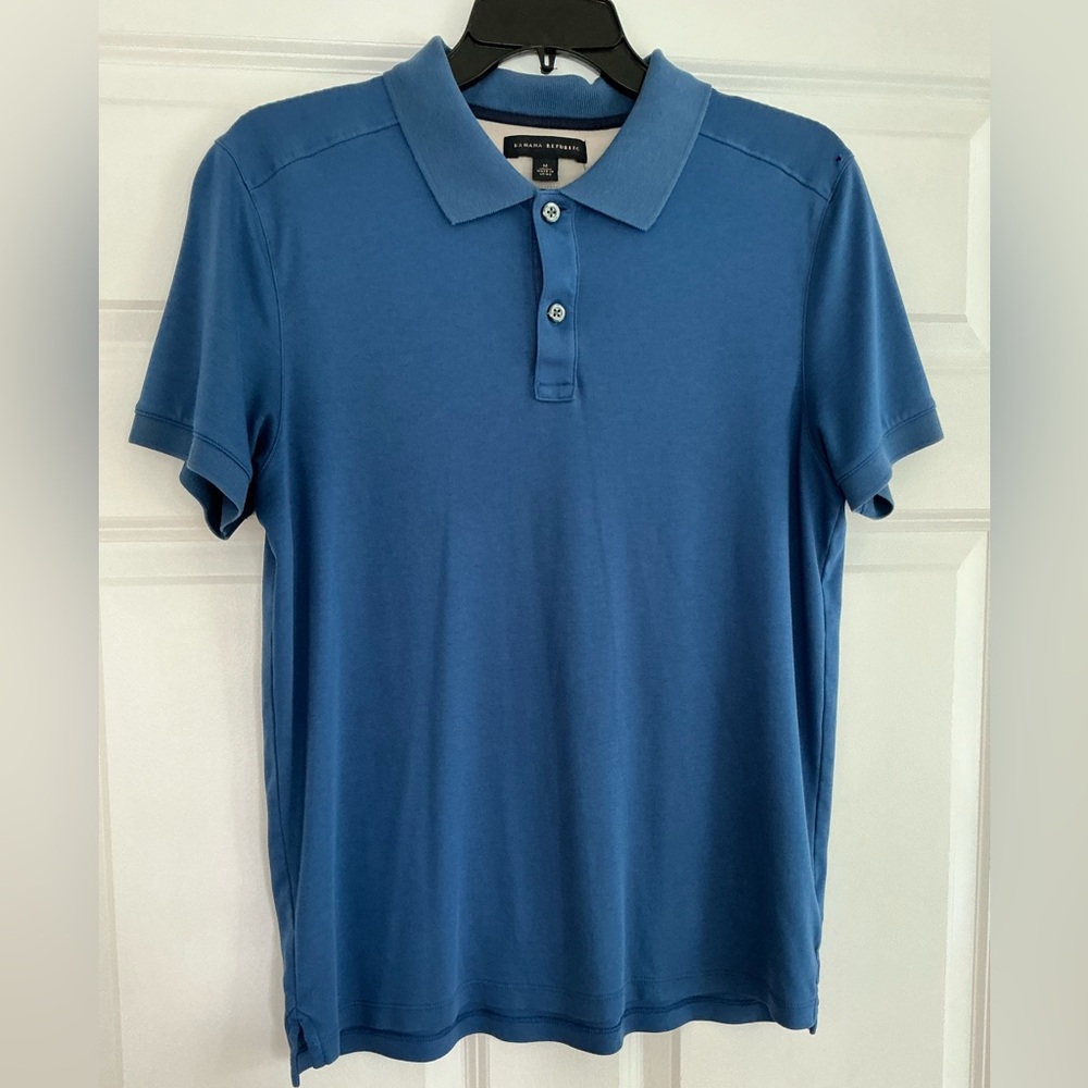 Banana Republic Men's Blue Polo Shirt Size Medium - Picture 2 of 7